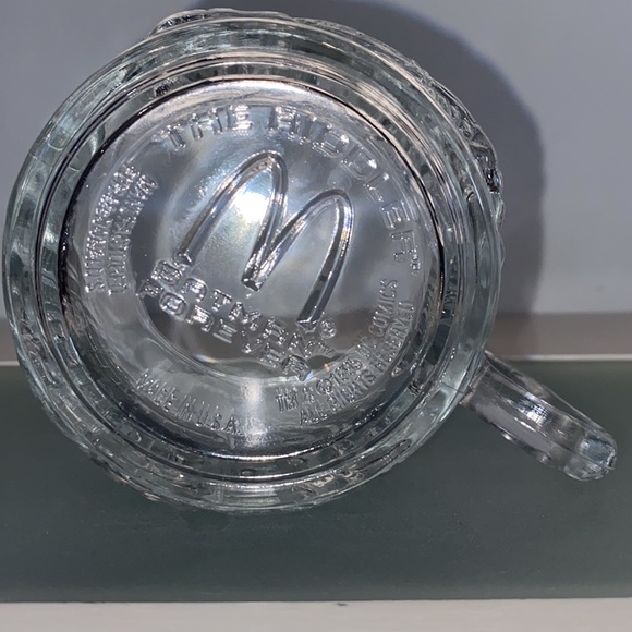 Vintage 1995 McDonald's Batman Forever 3D The Riddler Clear Glass Mug/Cup USA - Picture 9 of 9